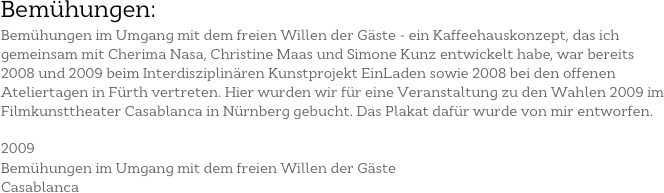Bemühungen:
